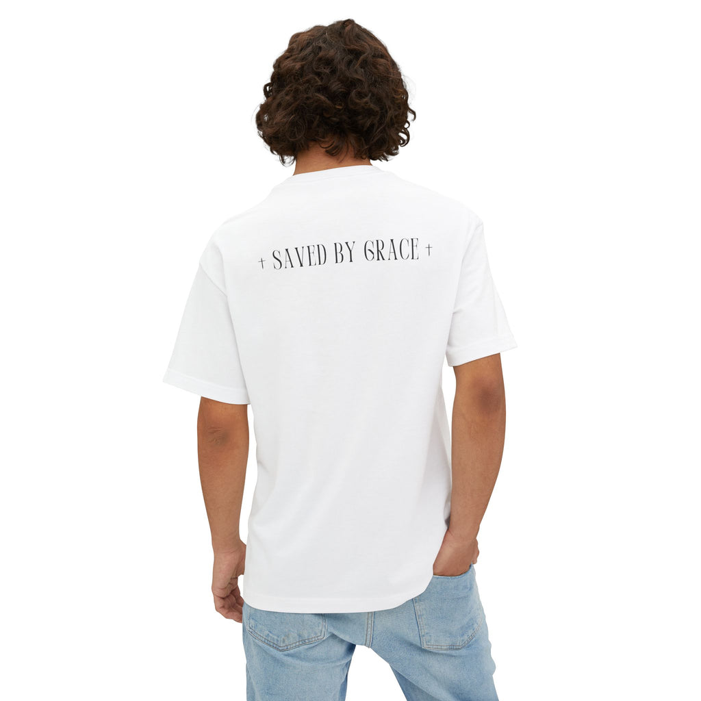 The Way, The Truth, The Life: White Unisex Oversized Tee