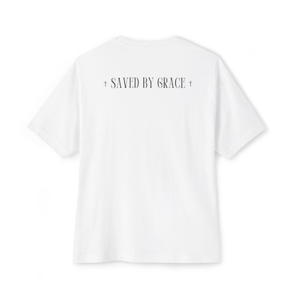 The Way, The Truth, The Life: White Unisex Oversized Tee