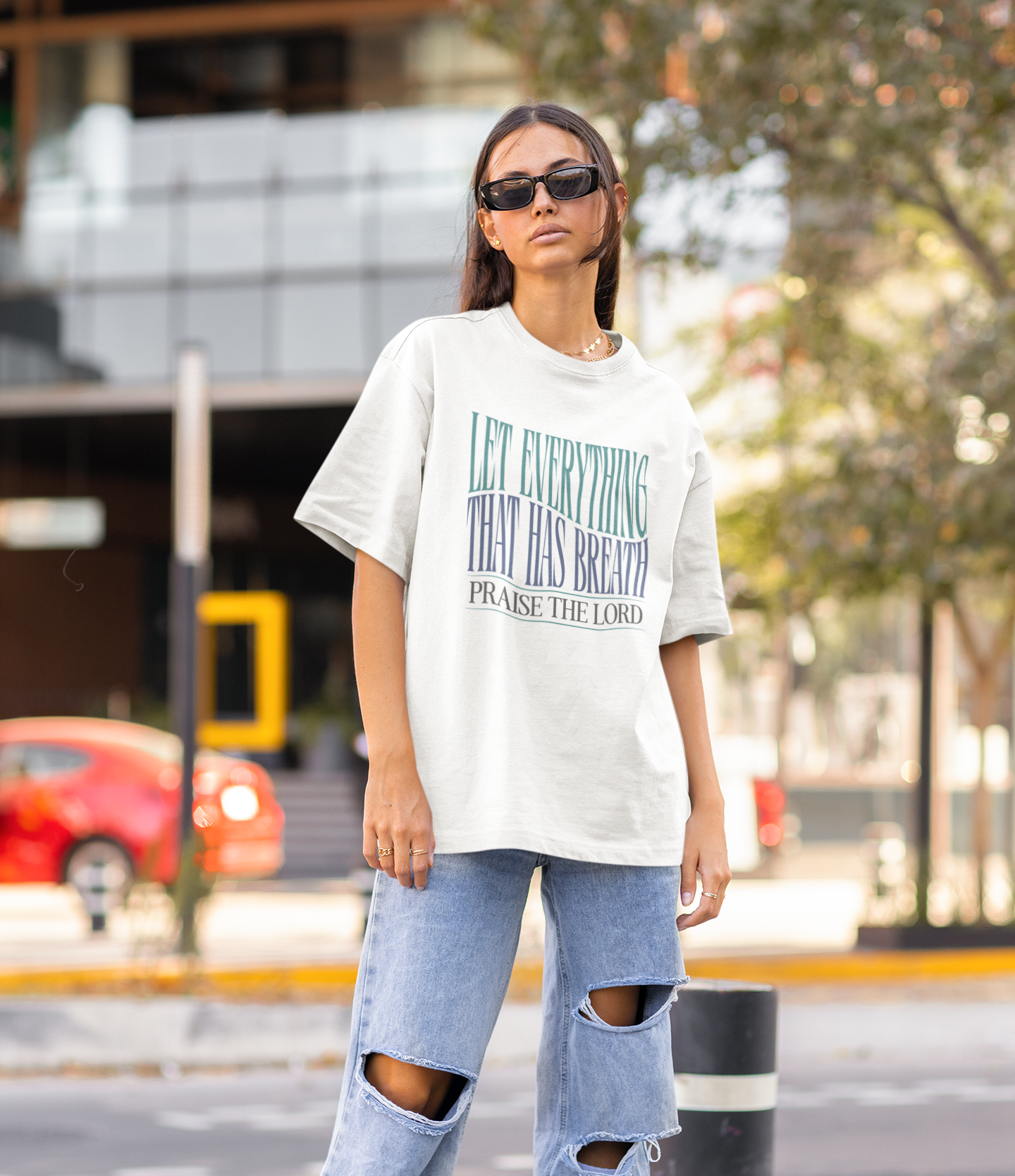 Praise The Lord: Unisex Oversized Tee