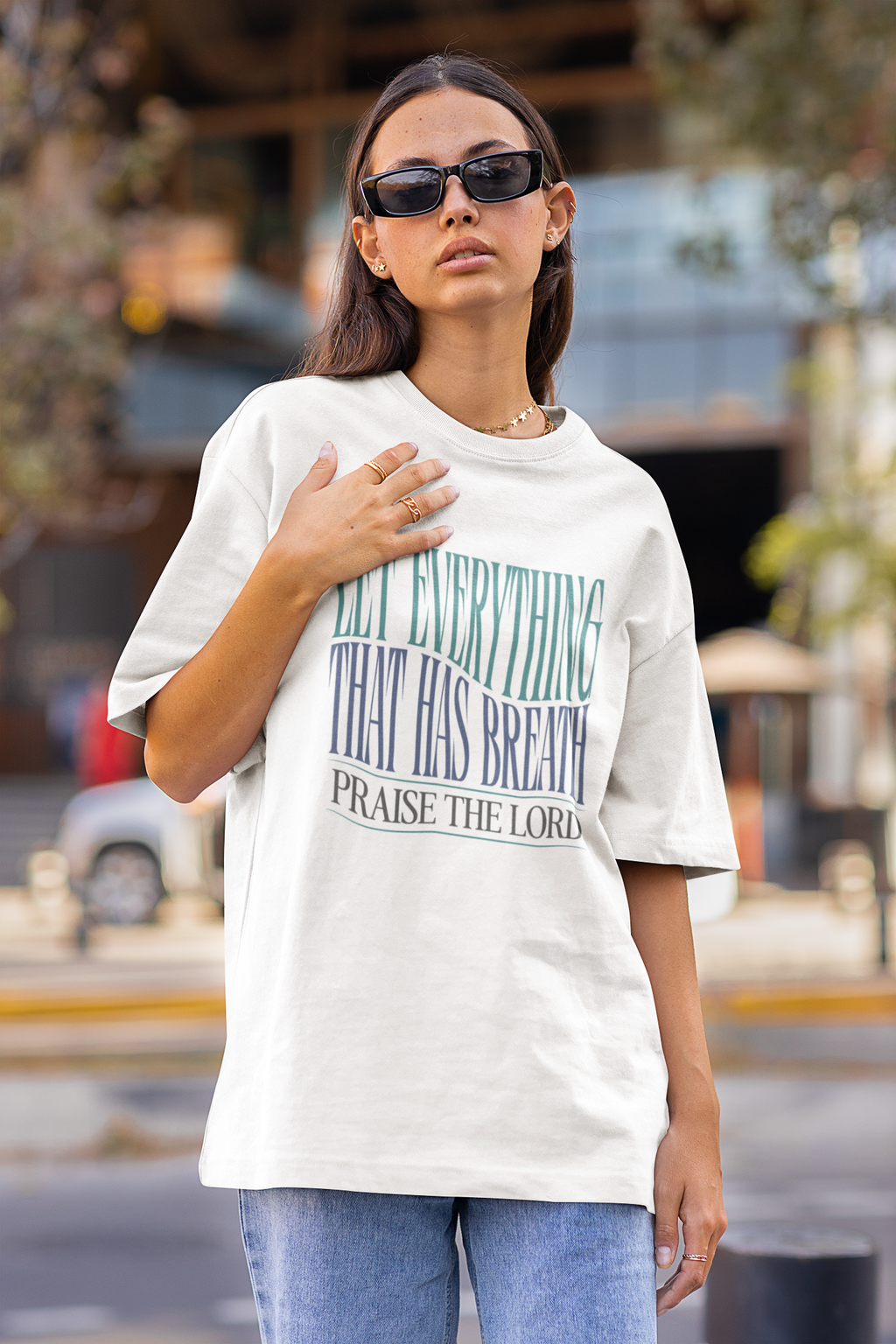 Praise The Lord: Unisex Oversized Tee