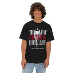 The Way, The Truth, The Life: Black Unisex Oversized Tee