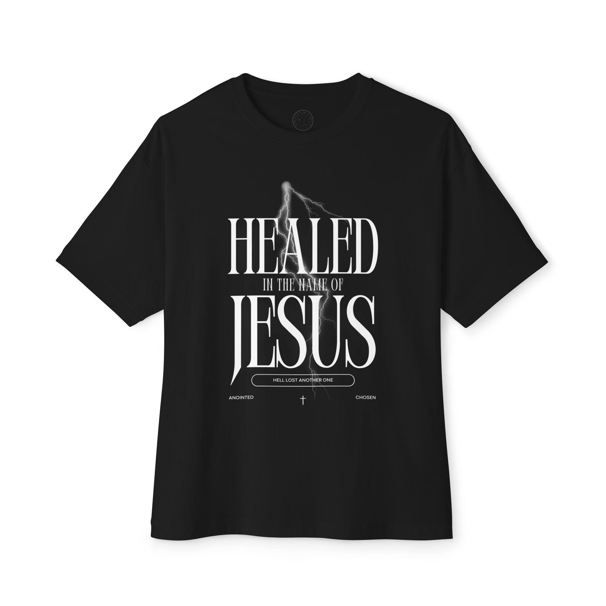 Healed In the Name of Jesus: Unisex Oversized Tee