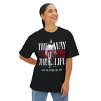 The Way, The Truth, The Life: Black Unisex Oversized Tee